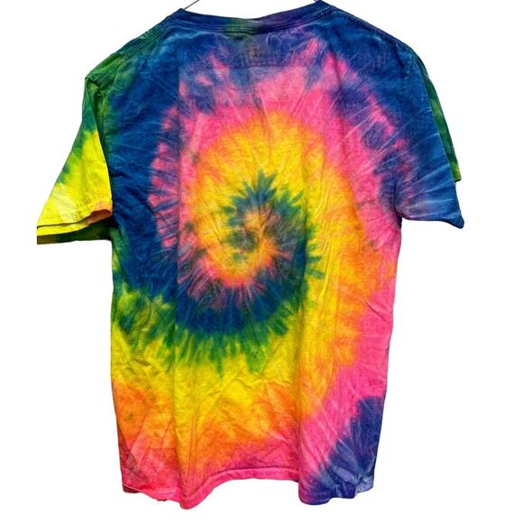 Destin Florida Youth Large Short Sleeve Cotton Tie Dyed Crew Neck Tee Shirt - Picture 3 of 4